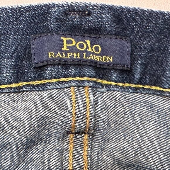 Polo Ralph Lauren Mens The Varicks Slim Straight Jeans SZ 36x32 Dark Wash - Picture 4 of 9